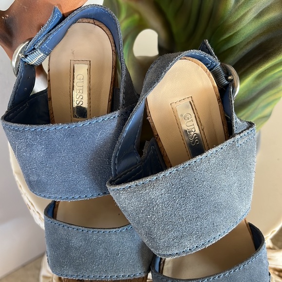 Guess Platform Sandals Sz 8 - Picture 2 of 9